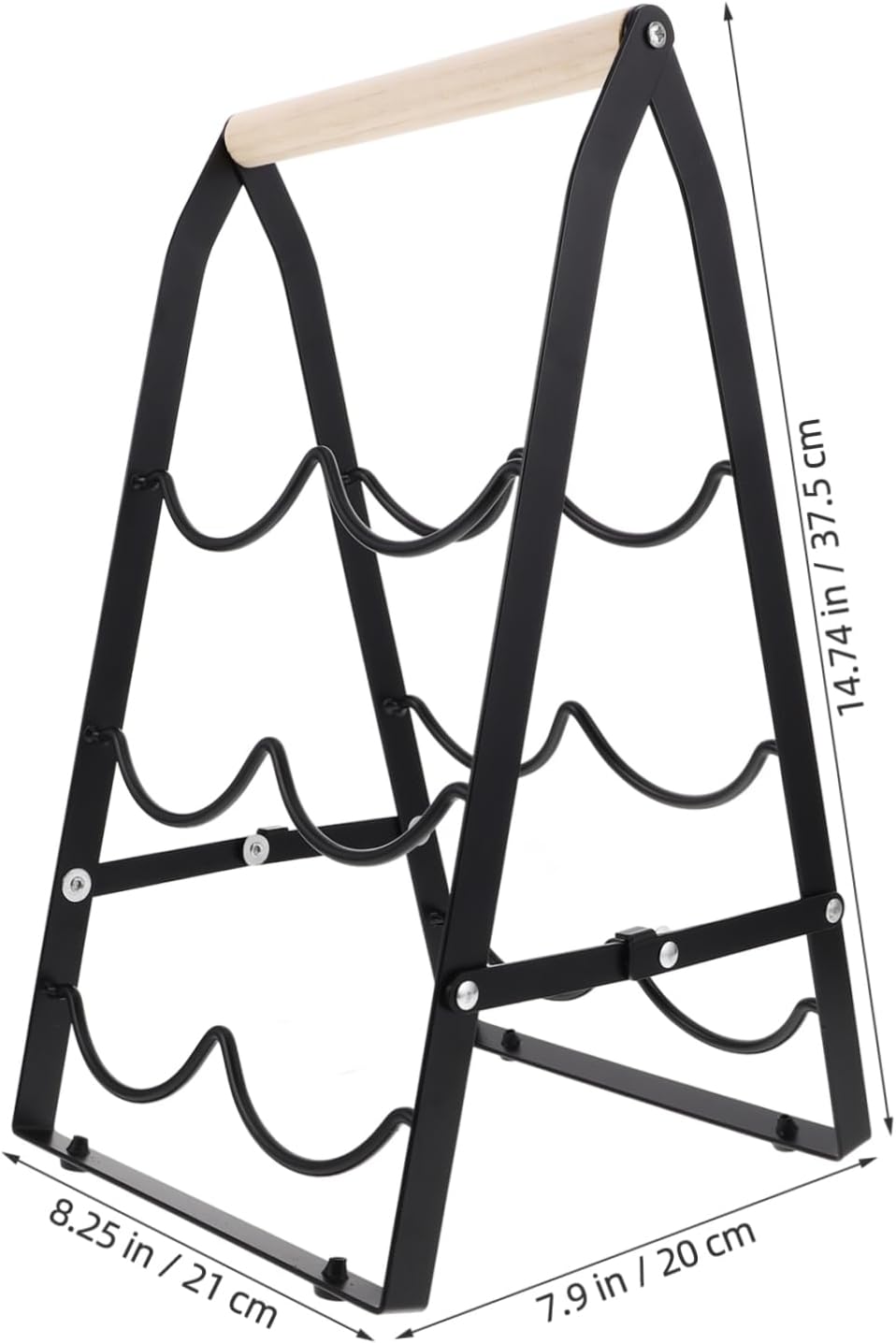 OUNONA Foldable Wine Rack for Small Spaces