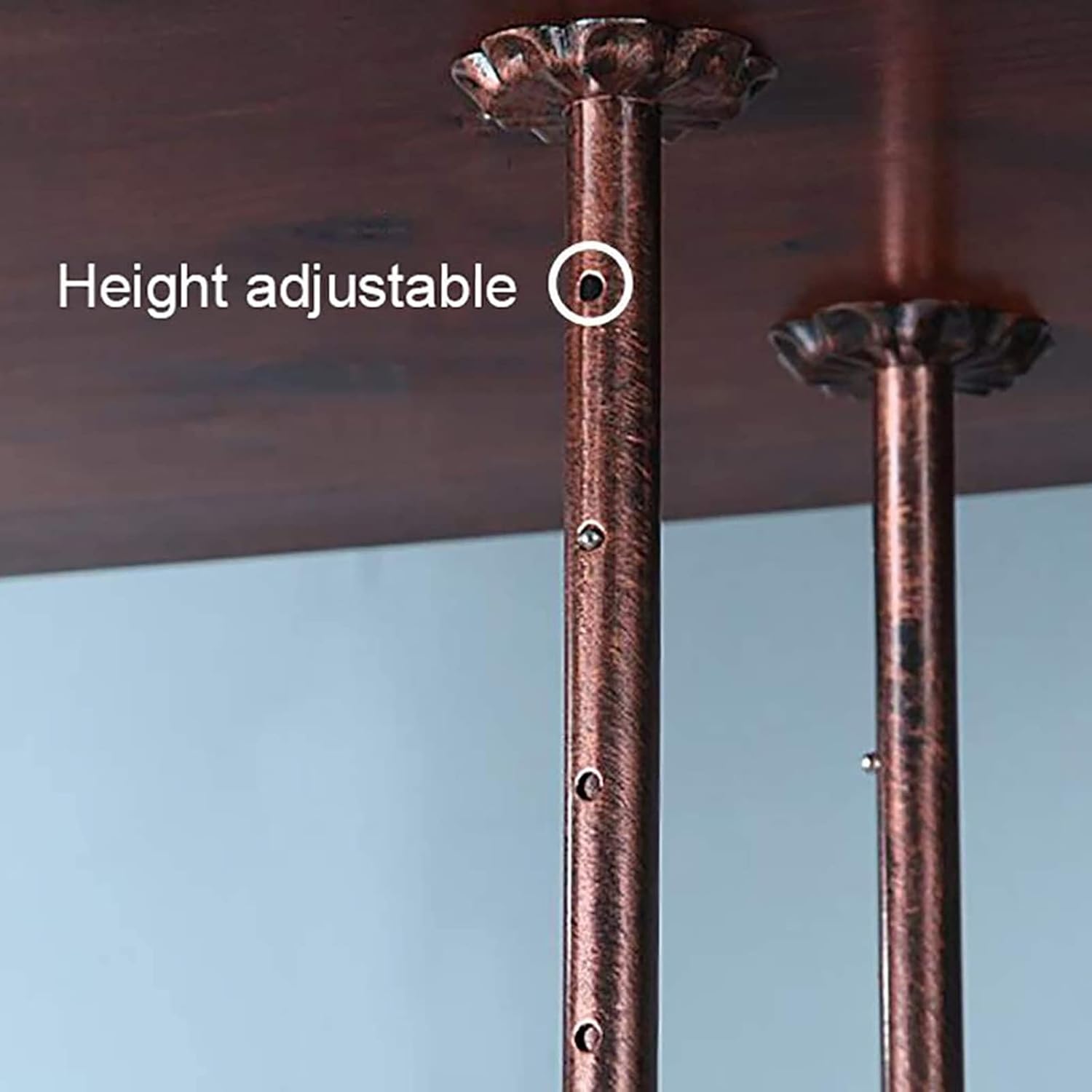 Adjustable Height Wall-Mounted Wine Rack