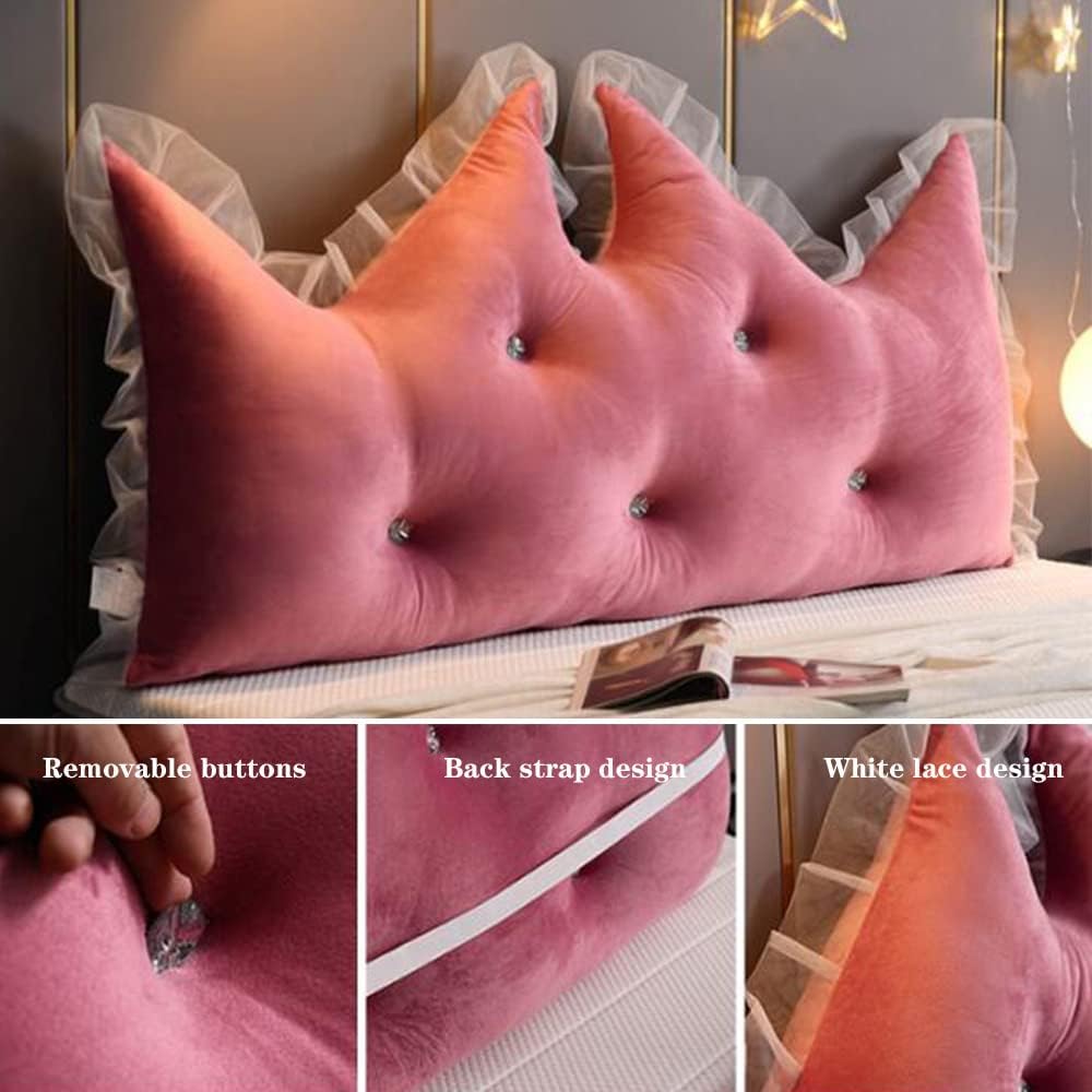 Large Back Cushion for Bed - Deep Pink 275 Inch
