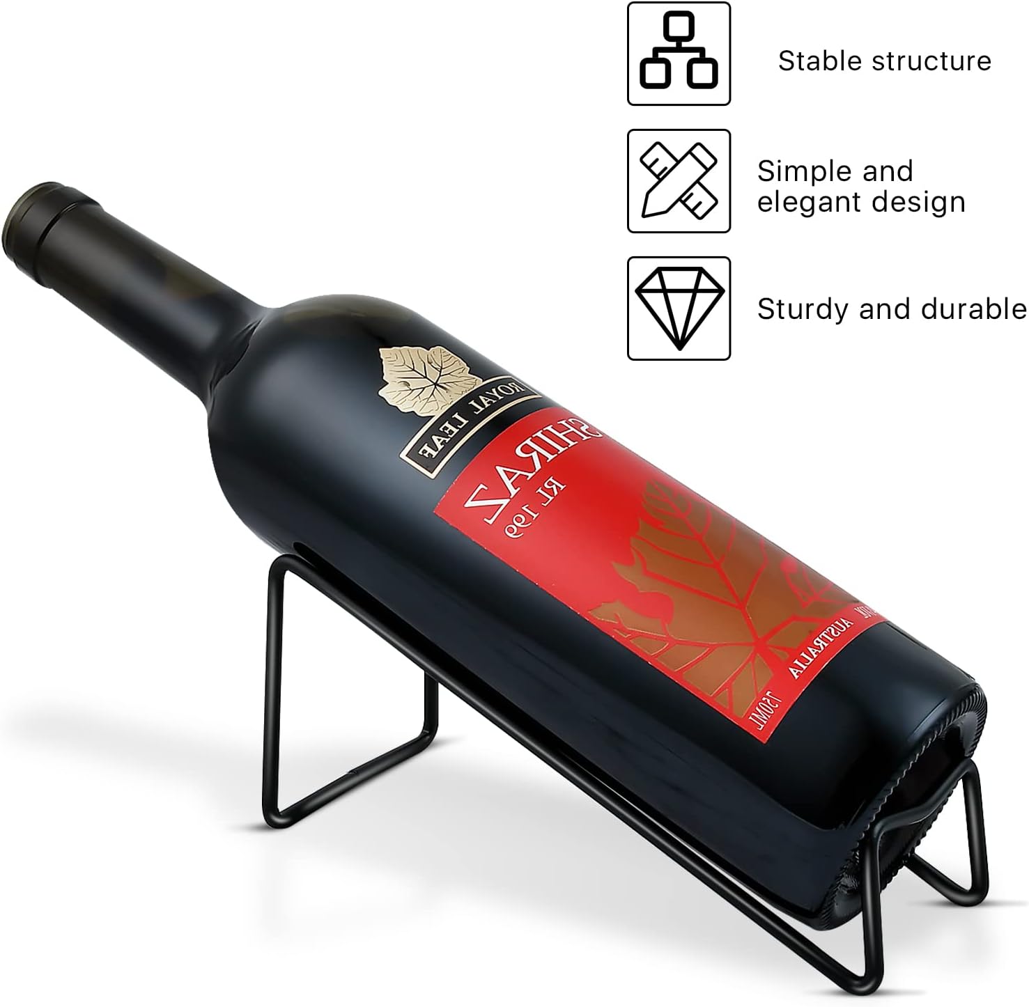 Milkary Single Wine Rack 6Packs Tabletop Storage