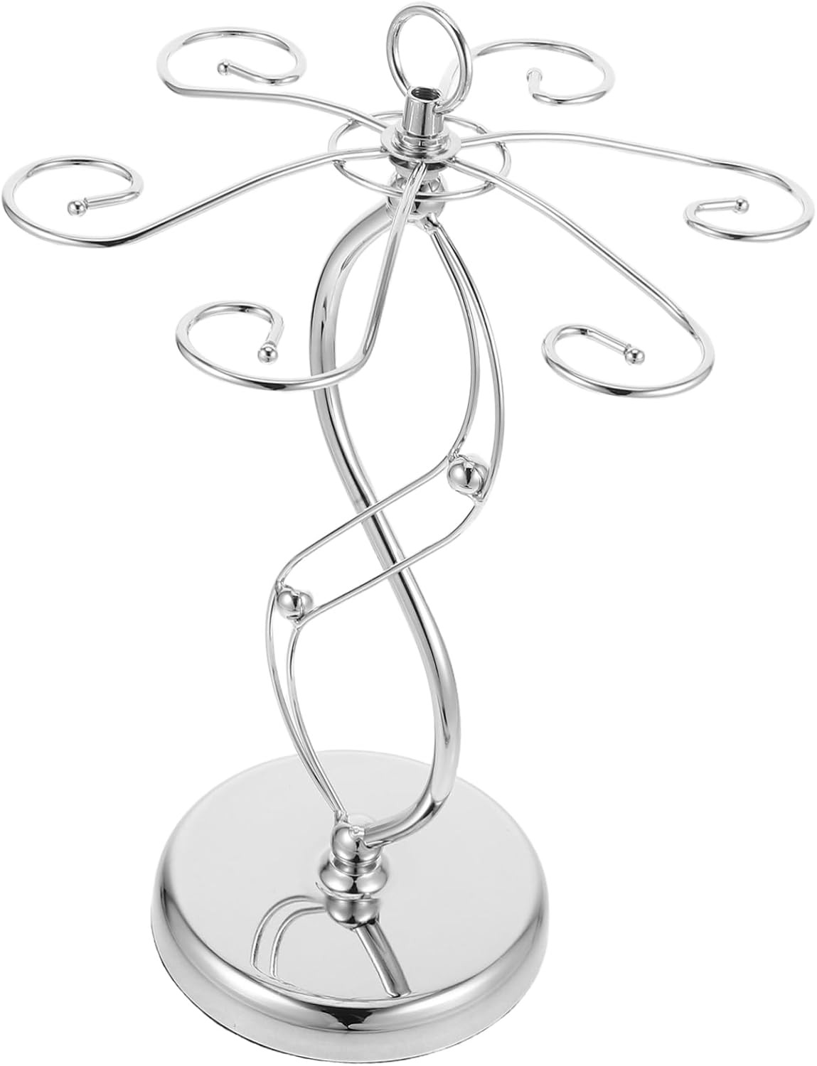 PRETYZOOM Countertop Wine Glass Rack with Hooks