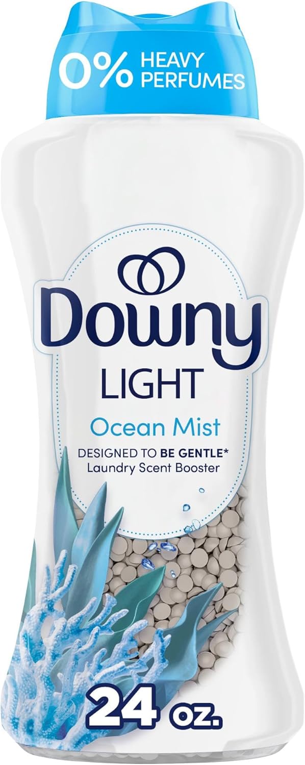 Downy Light Scent Booster Beads 24 oz Ocean Mist No Heavy Perfumes