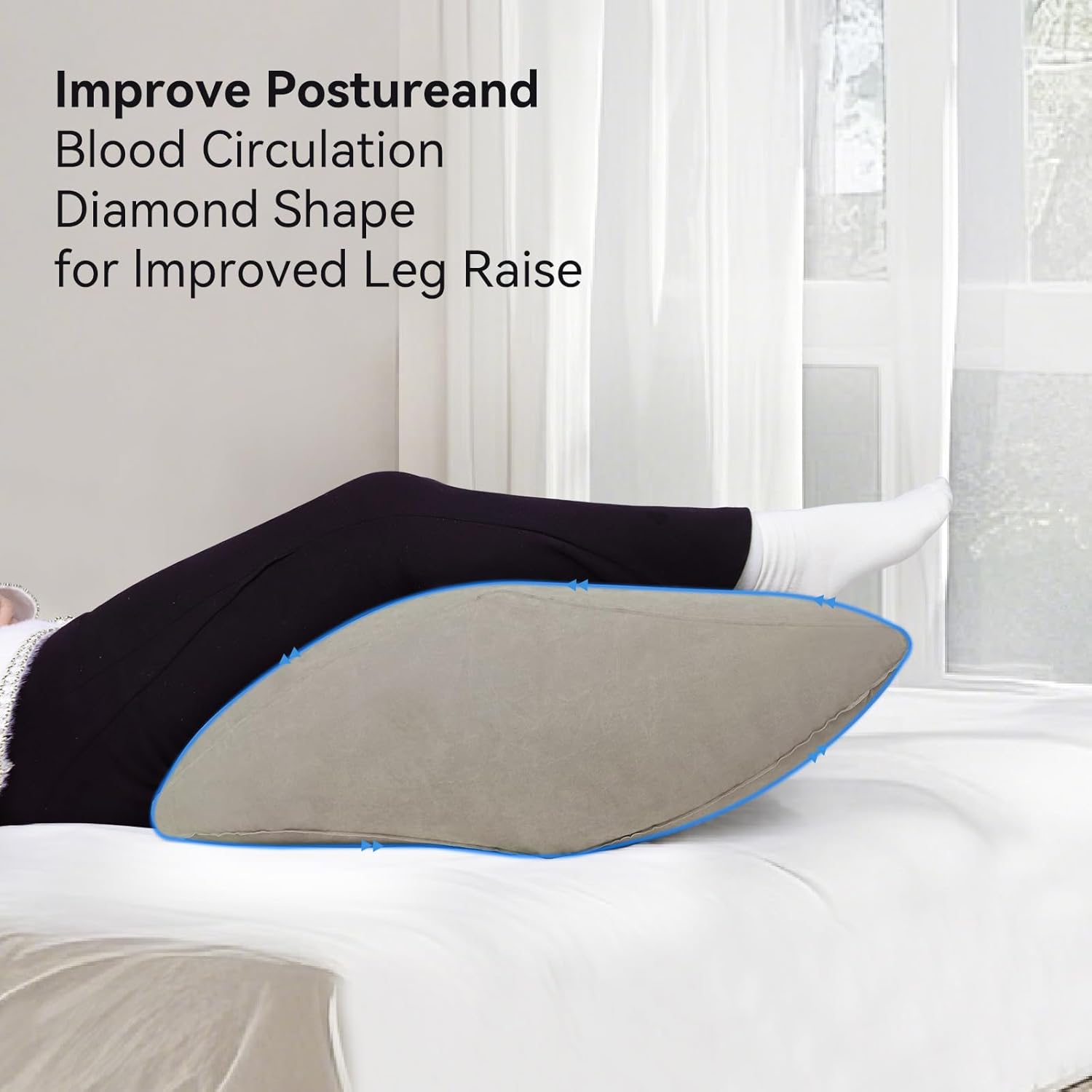 Lefeke Inflatable Leg Pillow with Carry Case