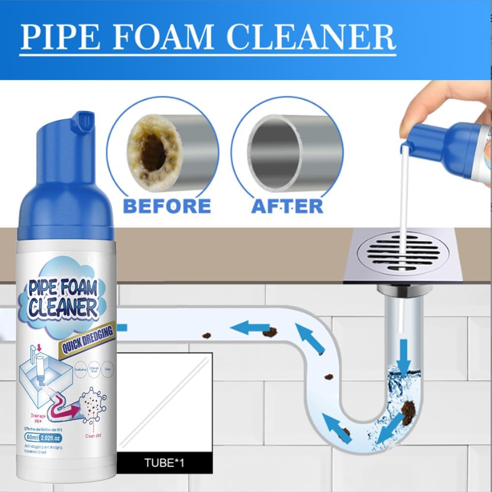 Grossplus Drain Cleaner for Bathroom Kitchen Toilet 1pcs