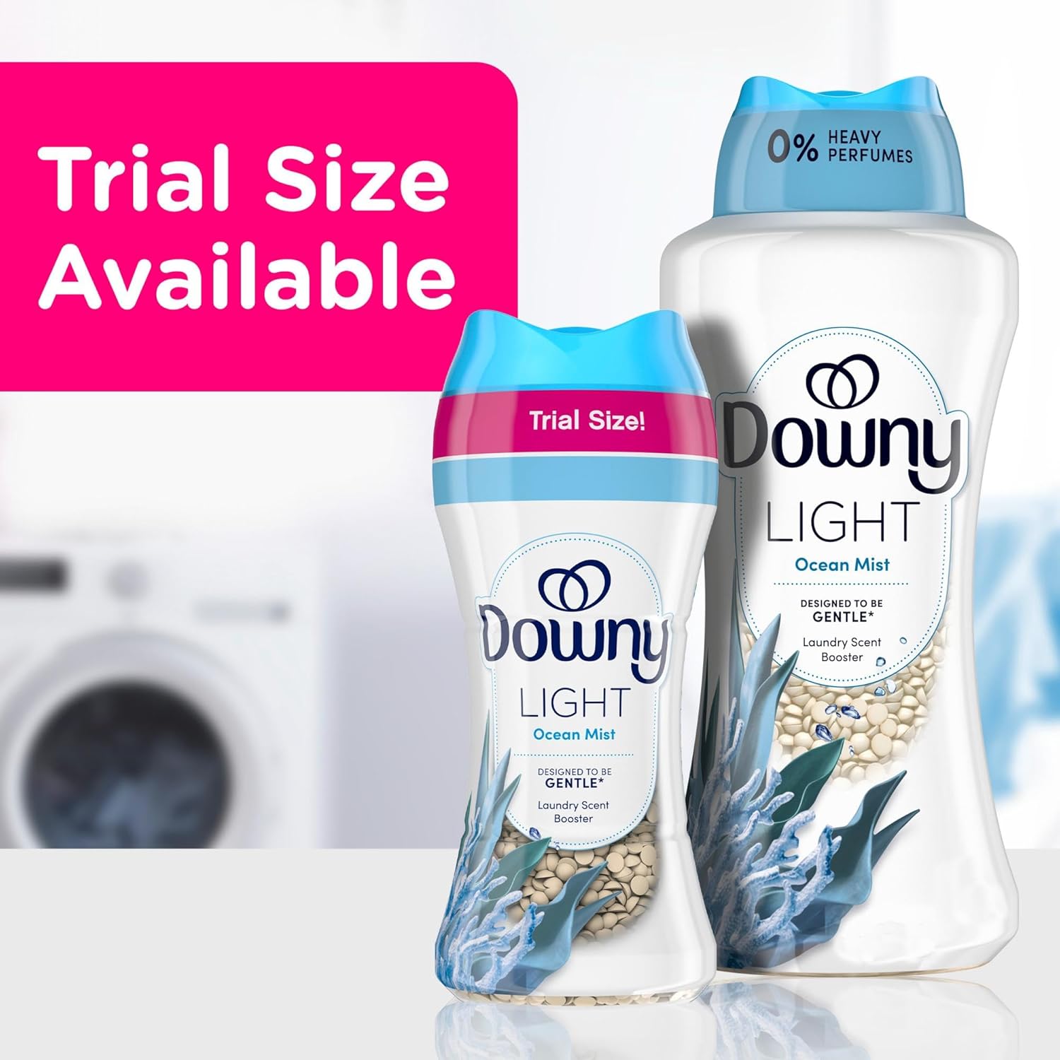 Downy Light Scent Booster Beads 24 oz Ocean Mist No Heavy Perfumes