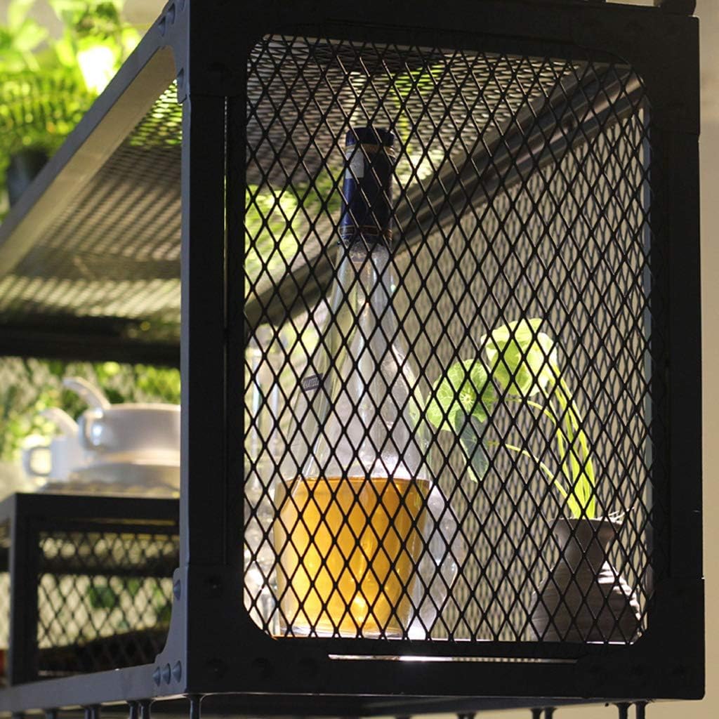 Vintage Metal Wine Rack Wall Mount