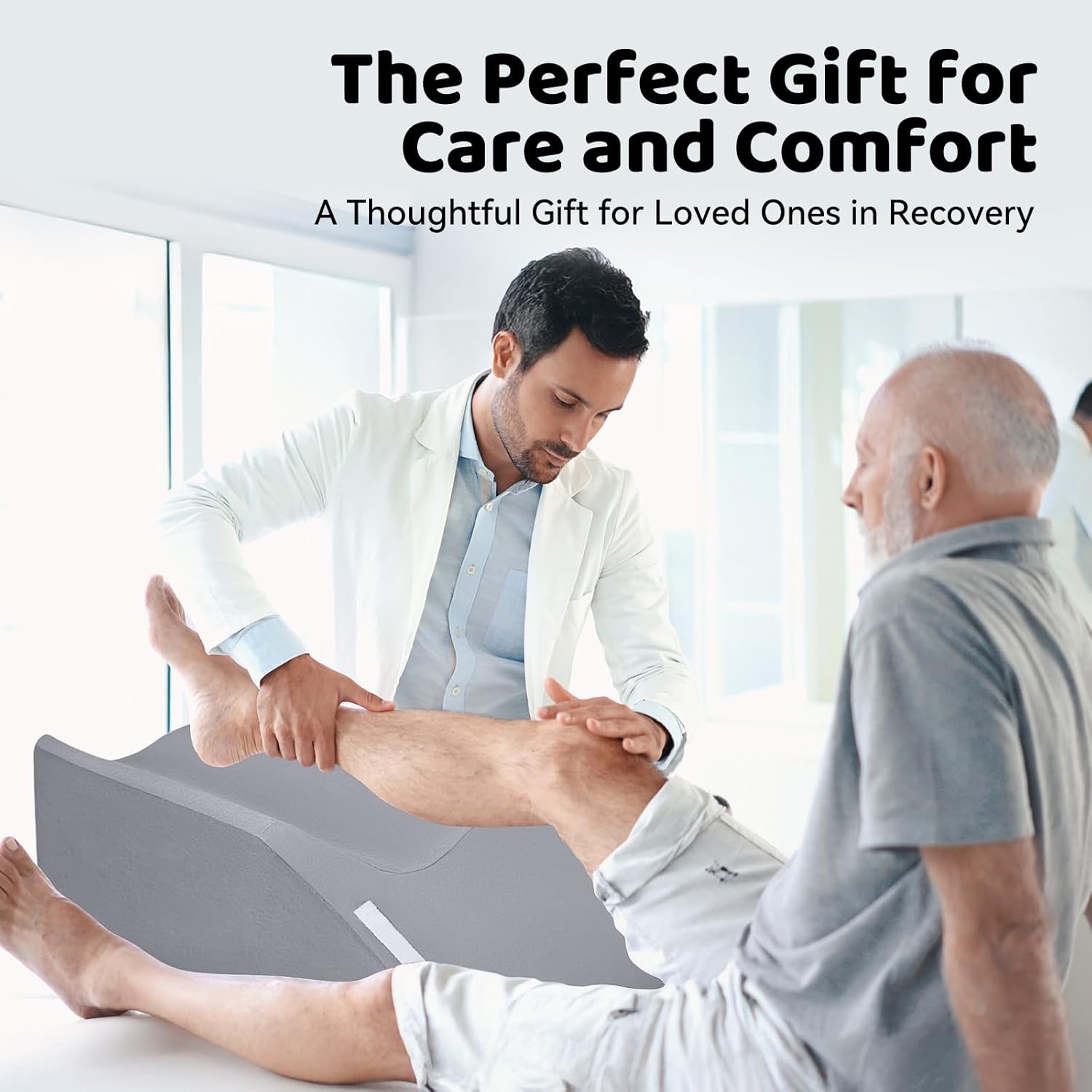 Leg Elevation Pillow for Post Surgery Recovery and Swelling Relief