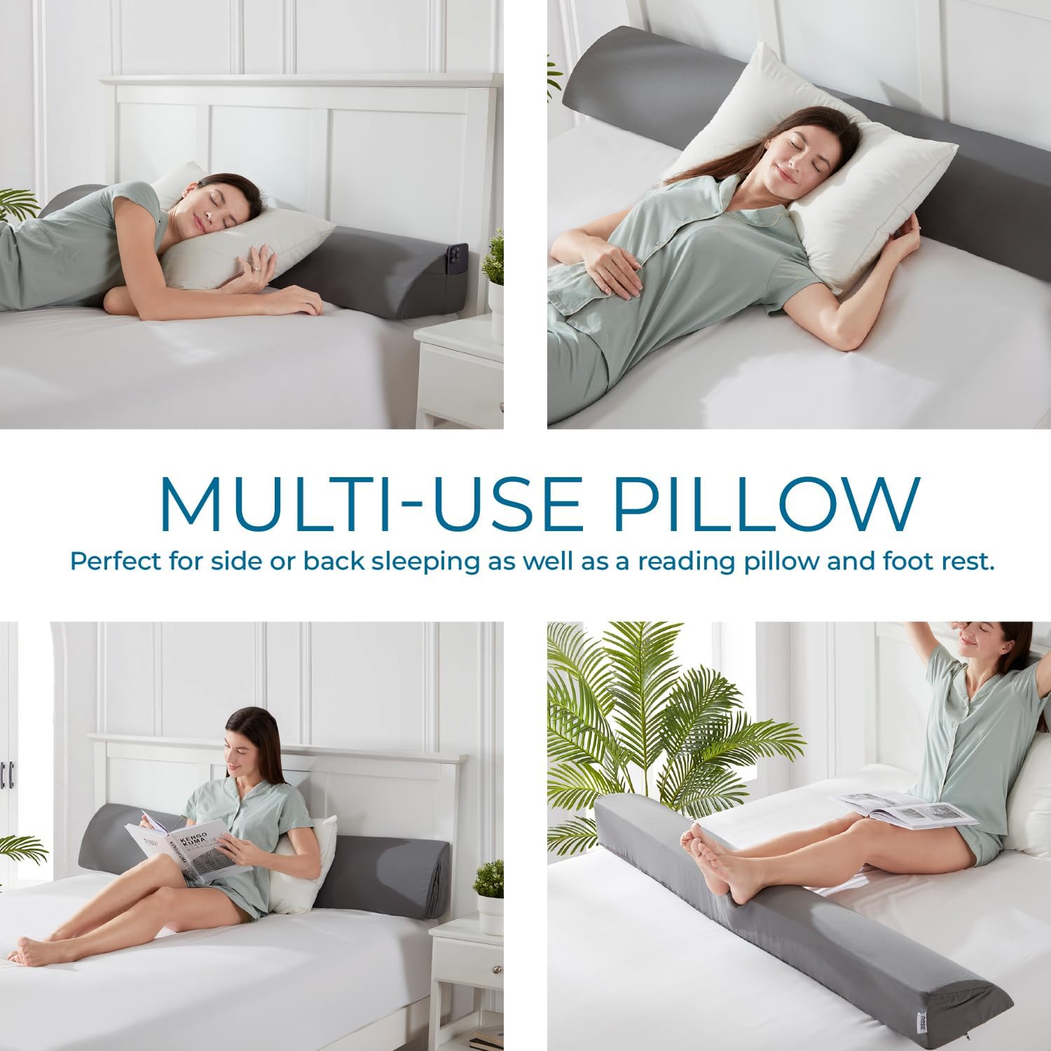 Nestl Bed Wedge Pillow for Headboard Gap Filler