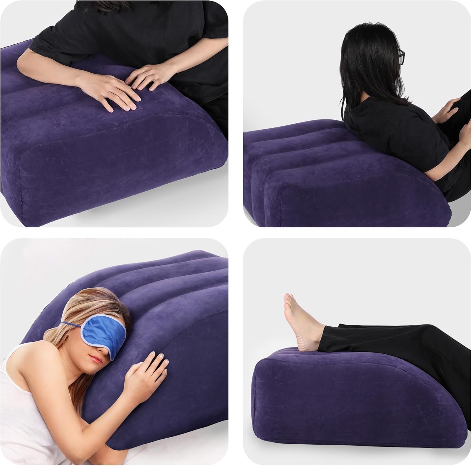 INFLATEFLY Leg Elevation Pillow - Inflatable Wedge for Comfort and Recovery