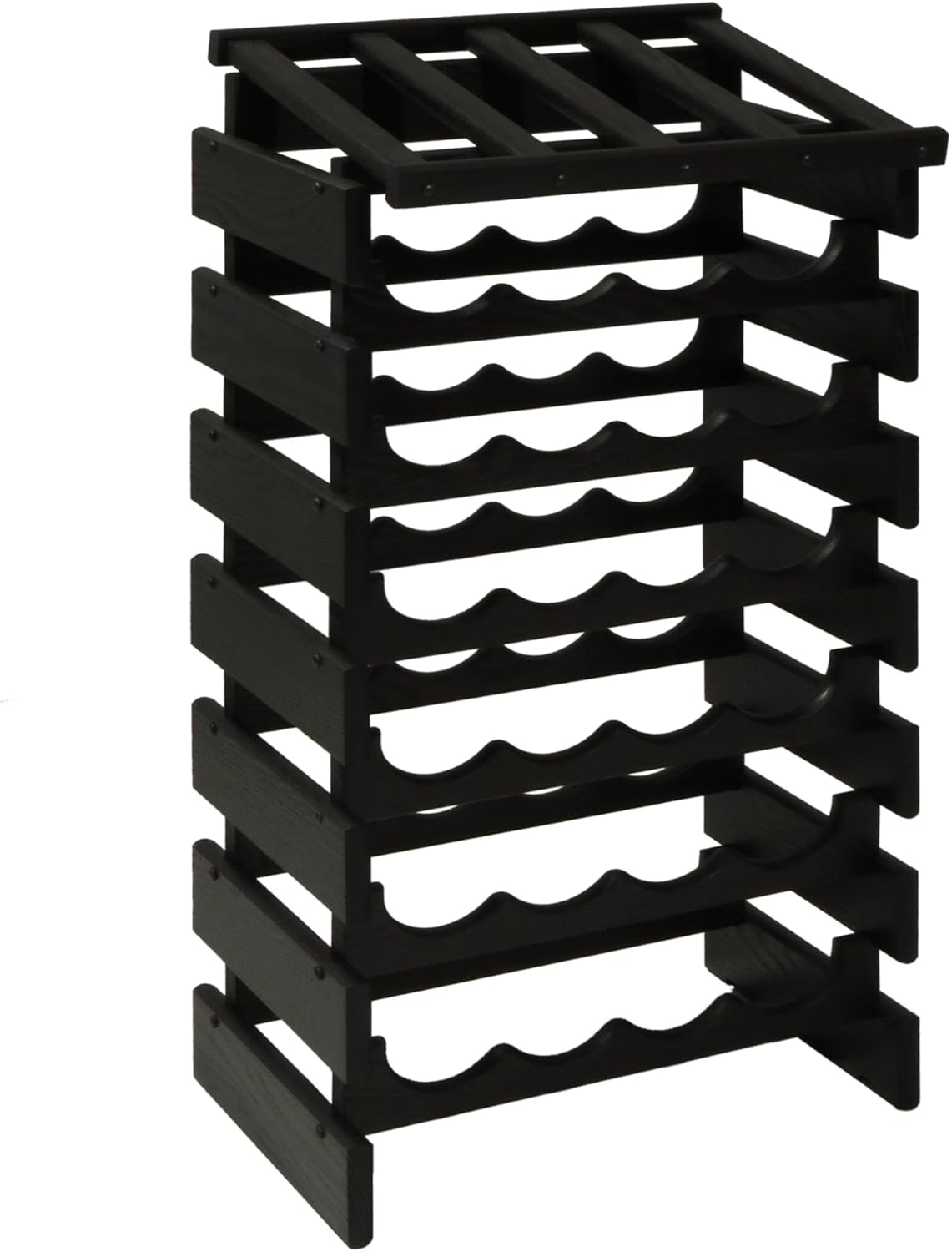 FixtureDisplays 28 Bottle Dakota Wine Rack with Display Top 1