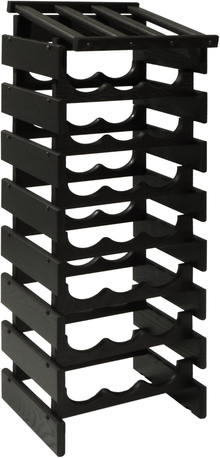 FixtureDisplays 24 Bottle Dakota Wine Rack with Display Top 1