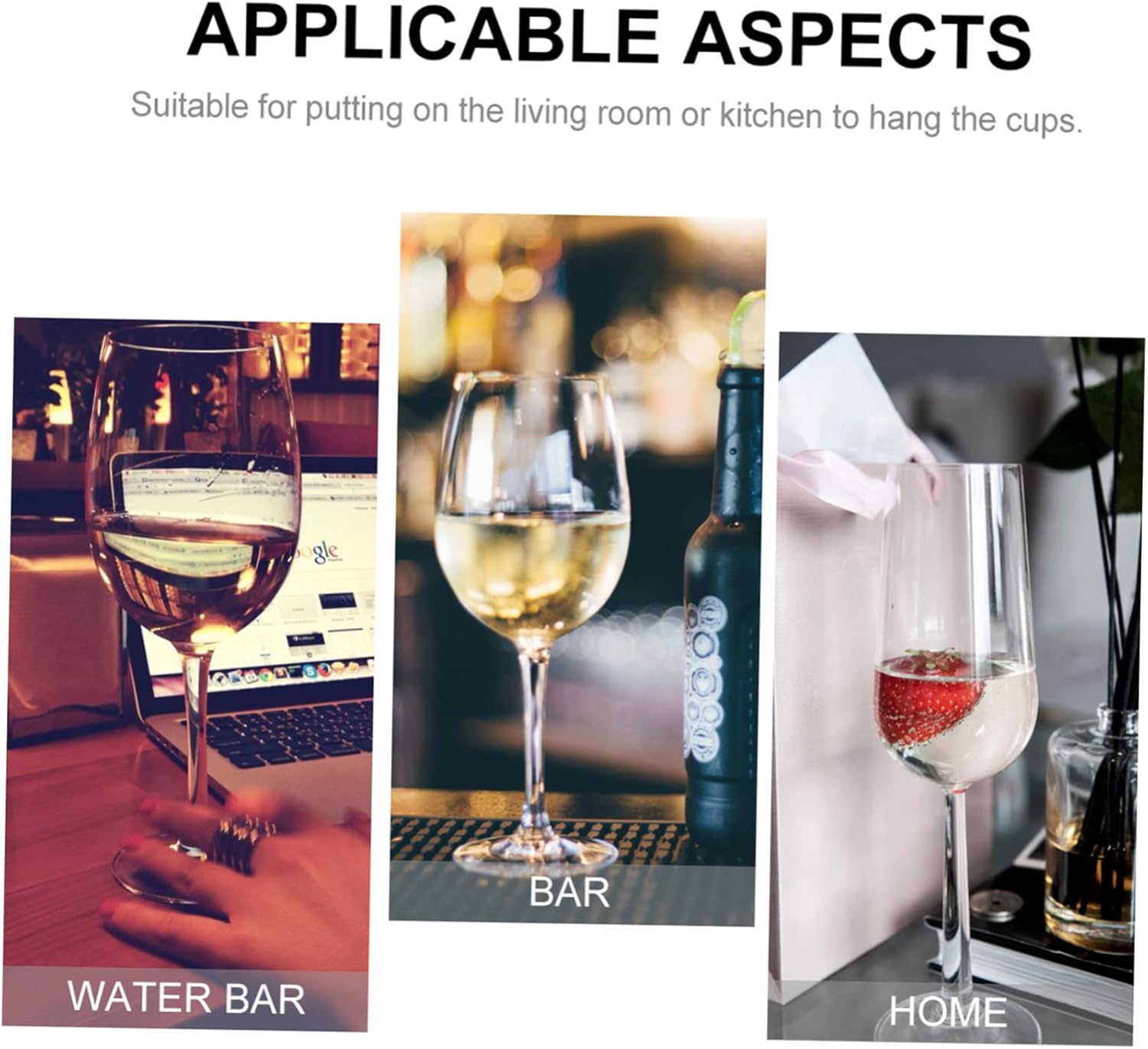 ABOOFAN Red Wine Glass Rack for Kitchen Bar 1