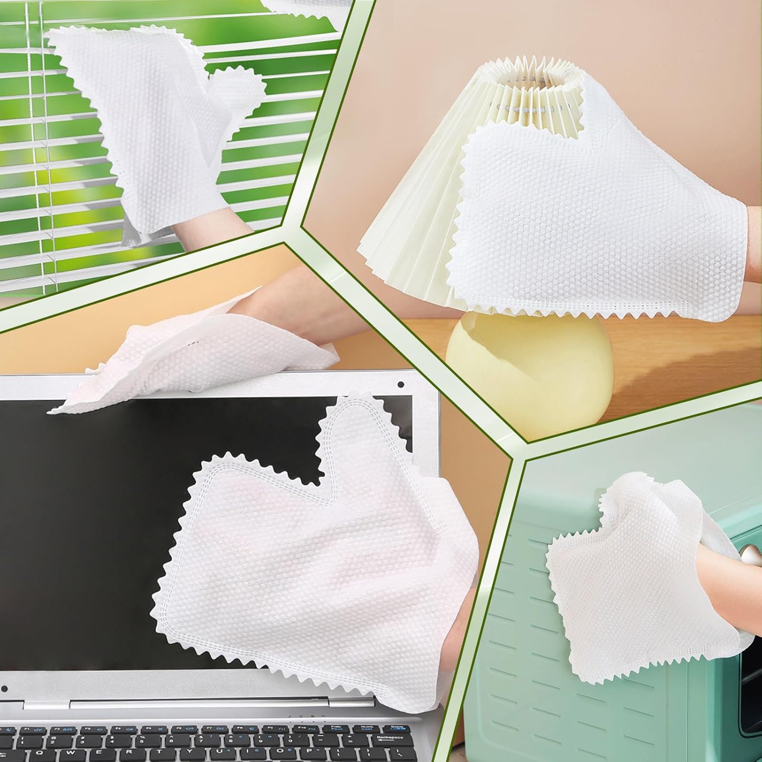 Betinyar 50pcs Multi-Purpose Washable Dusting Gloves