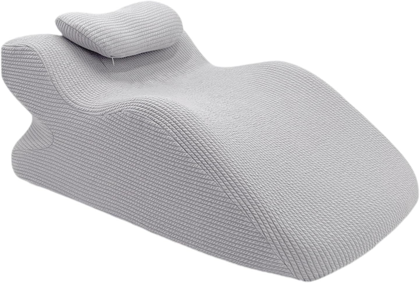 Face Down Pillow with Memory Foam Support Gray