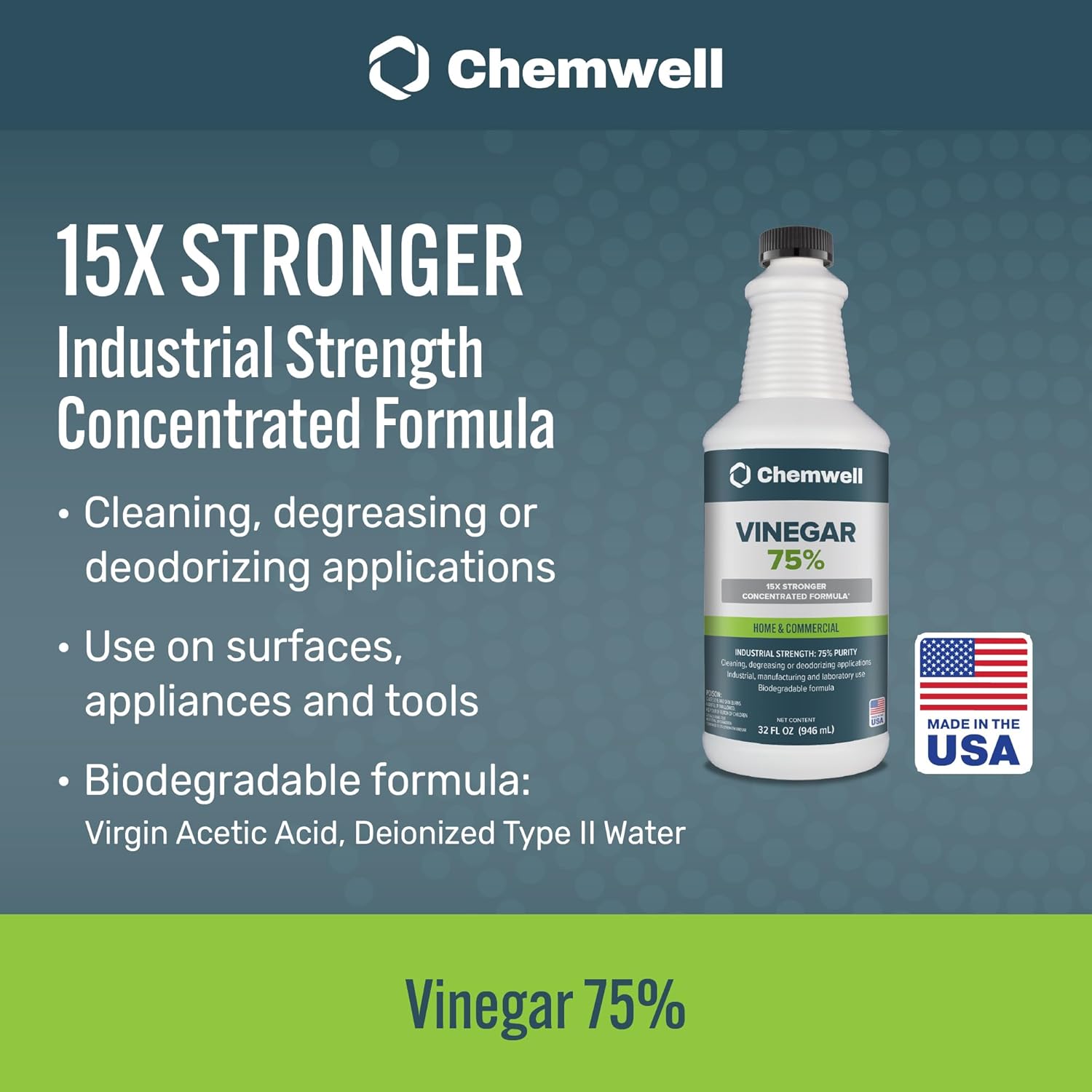 Chemwell 75 Vinegar 32 fl oz Multi-Surface Cleaner 1