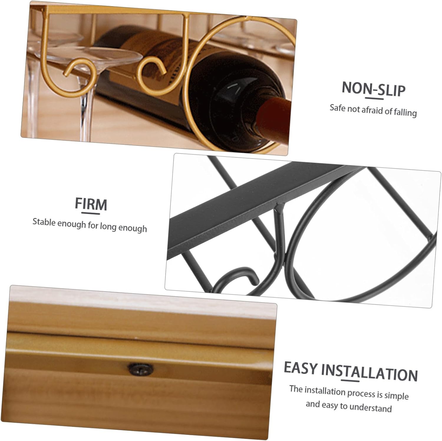 Garneck Space-Saving Cup Stand Rack for Kitchen Bar