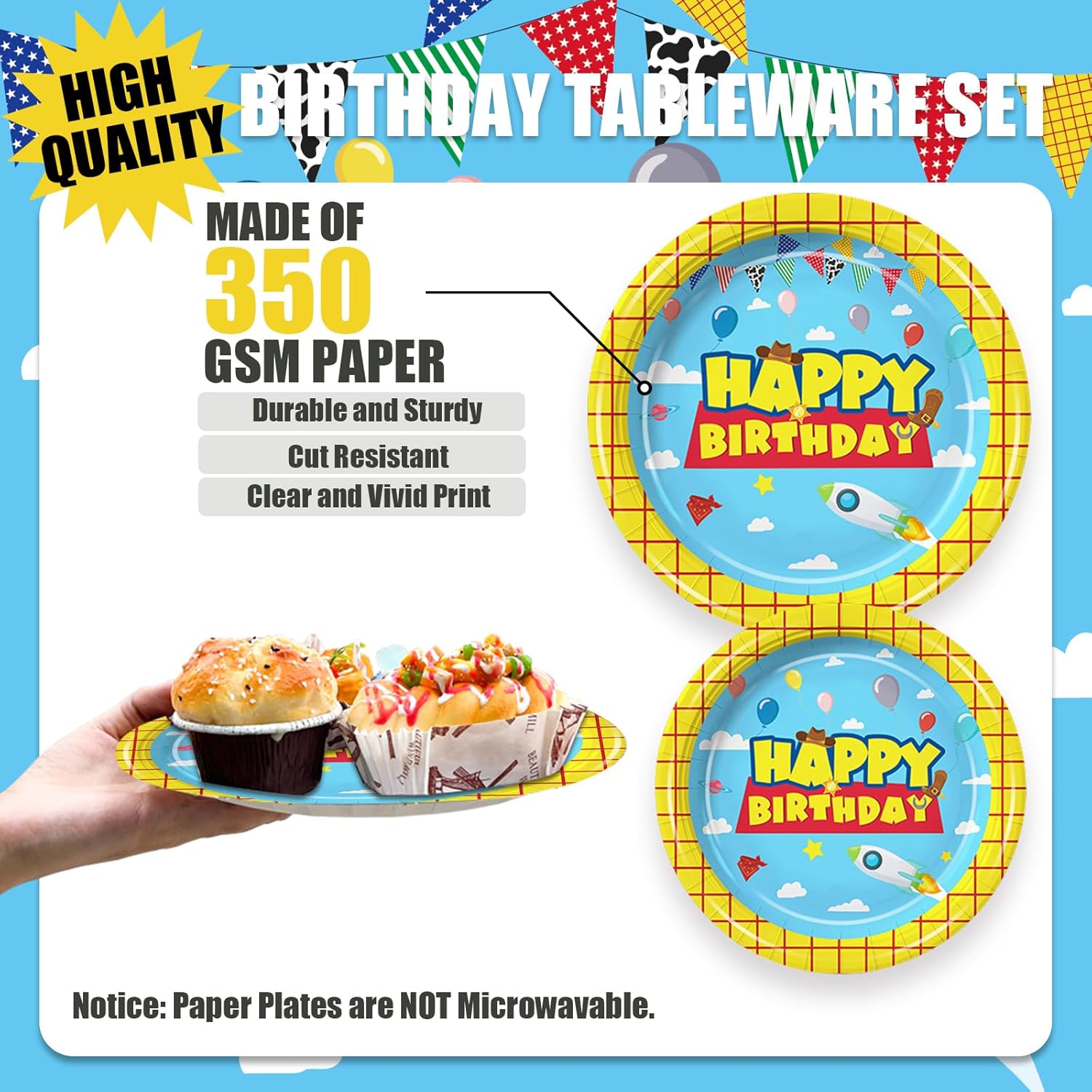 168Pcs Cartoon Story Party Decor Set for Kids