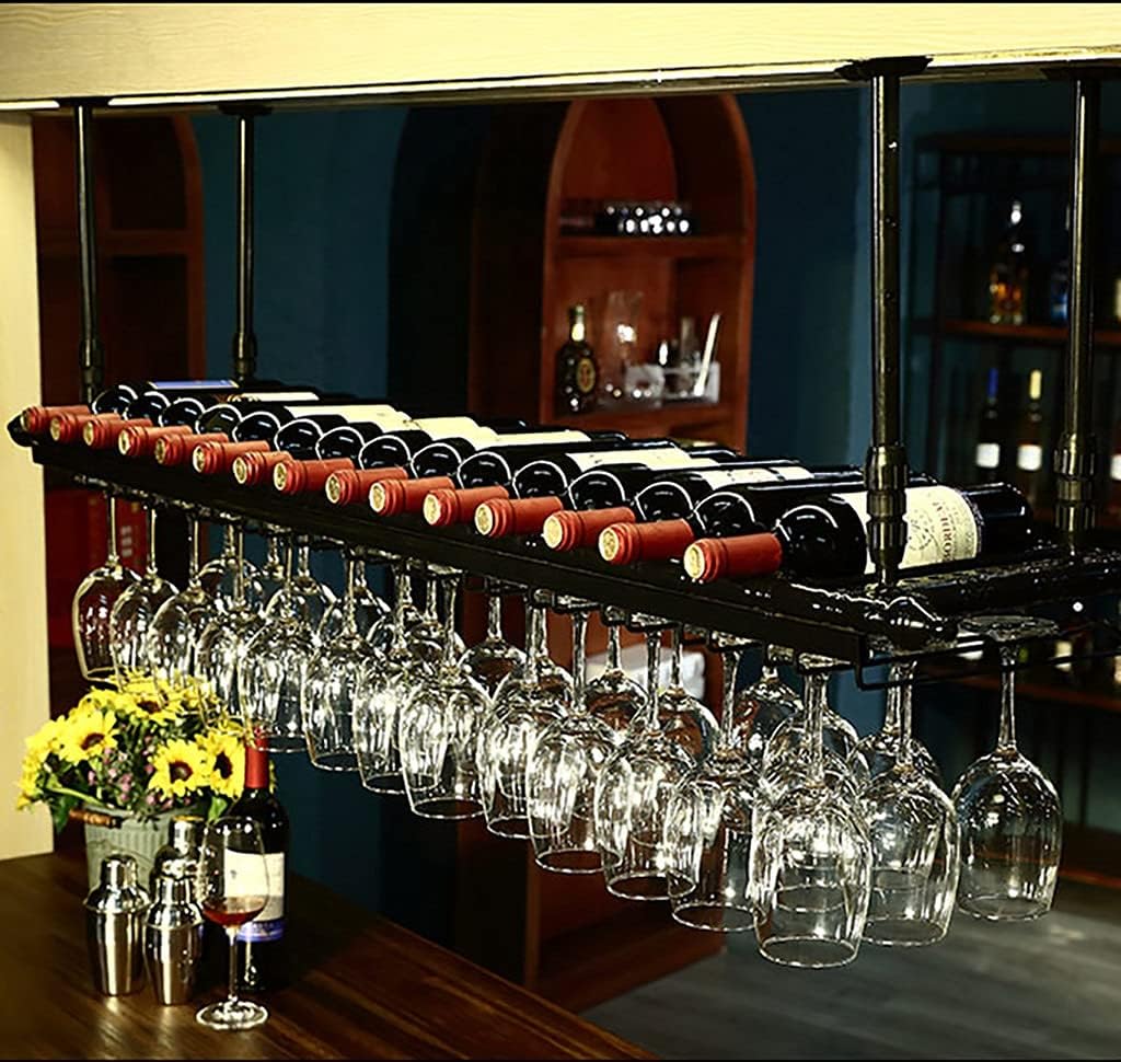Wine Rack Wall-Mounted Adjustable Height Storage Shelves