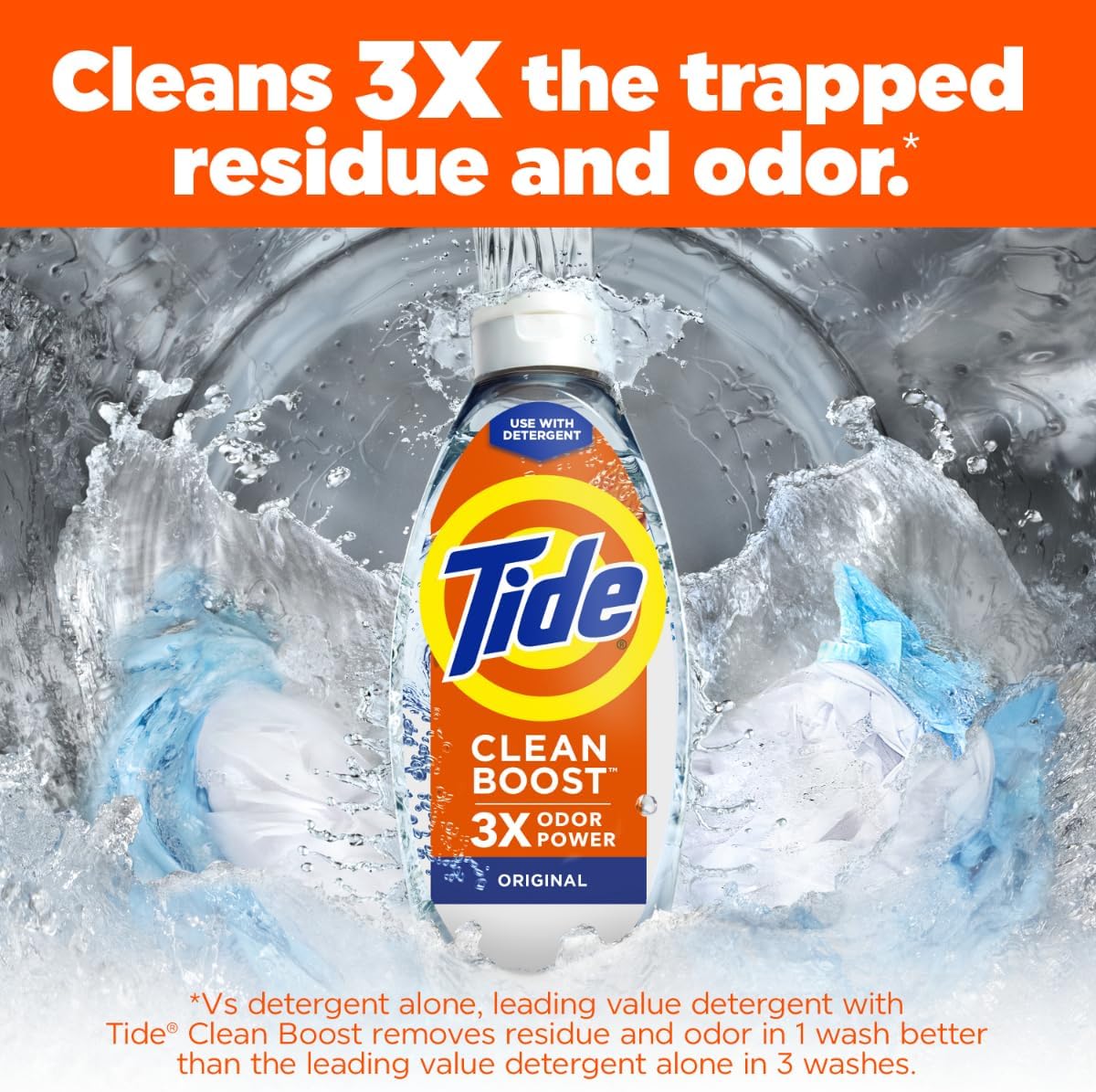 Tide Deep Cleansing Fabric Rinse with 3X Odor Power 48 oz