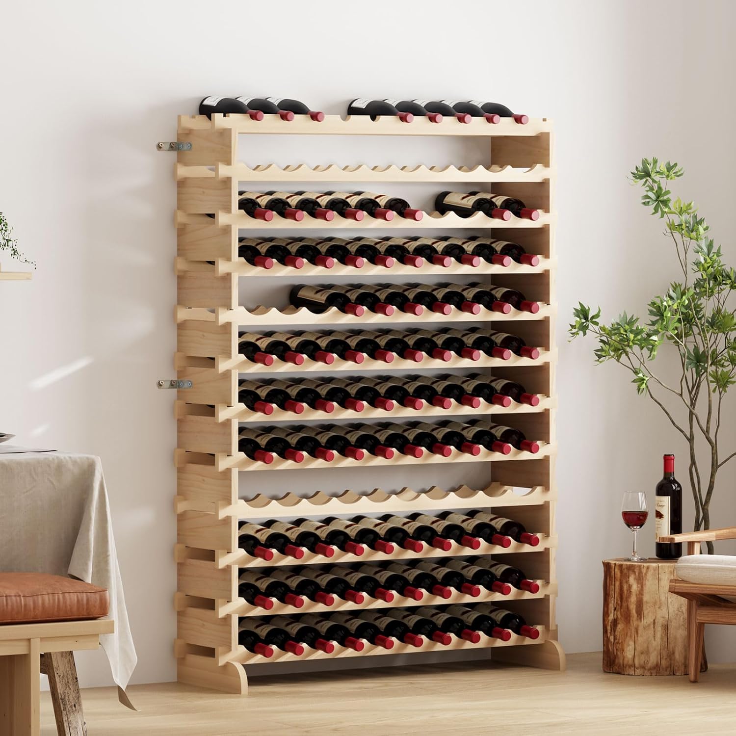 Sogesfurniture Floor Wine Racks 12 Tier Free Standing