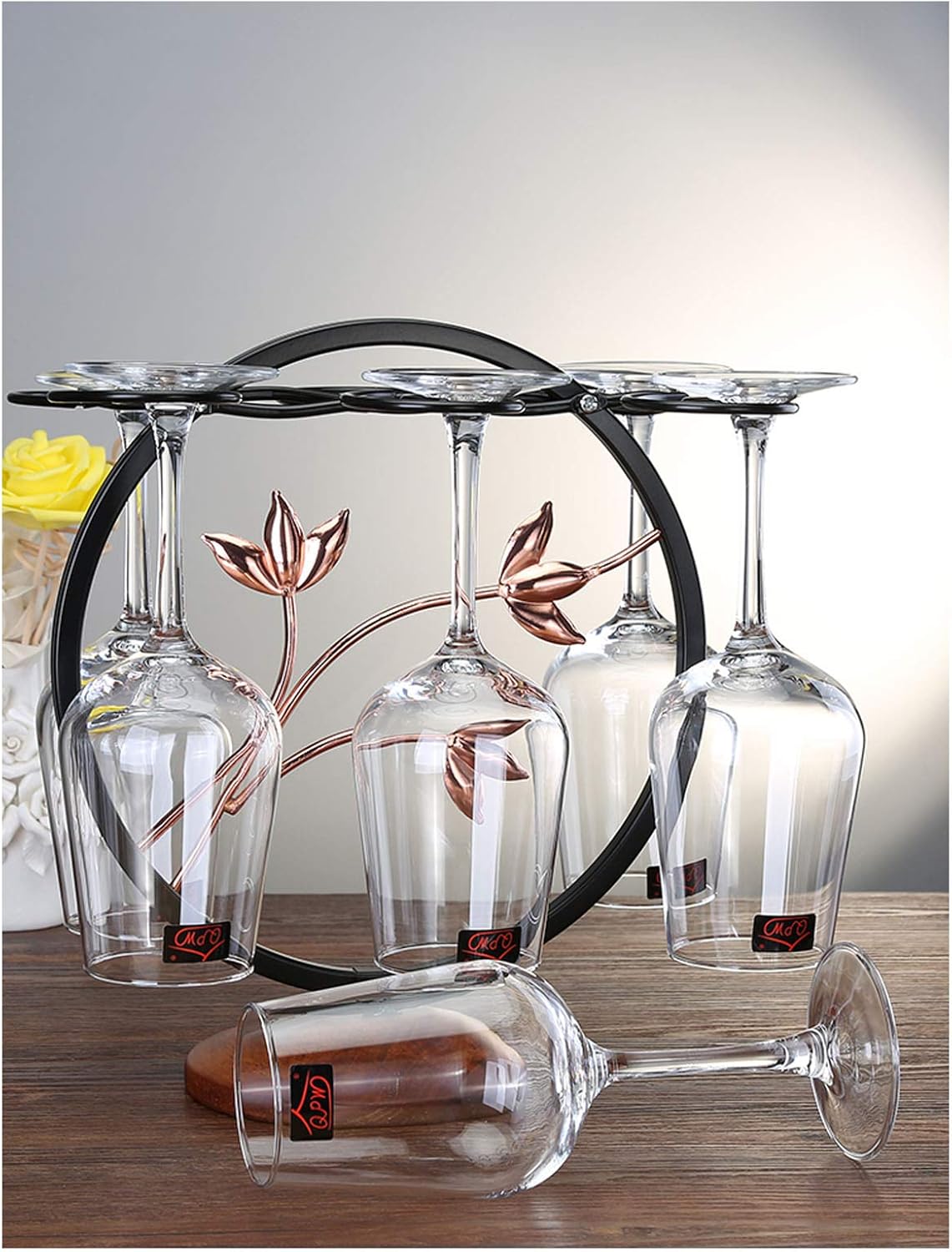 BOCbco Tabletop Wine Rack Holds 6 Bottles