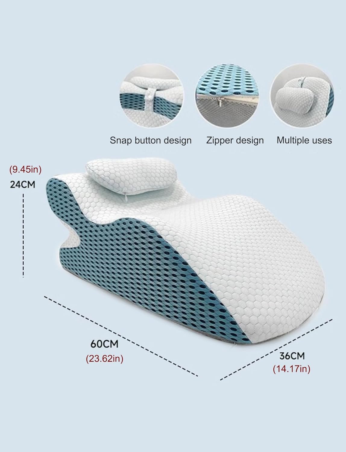 Slow Rebound Memory Foam Pillow for Reading and Posture Support