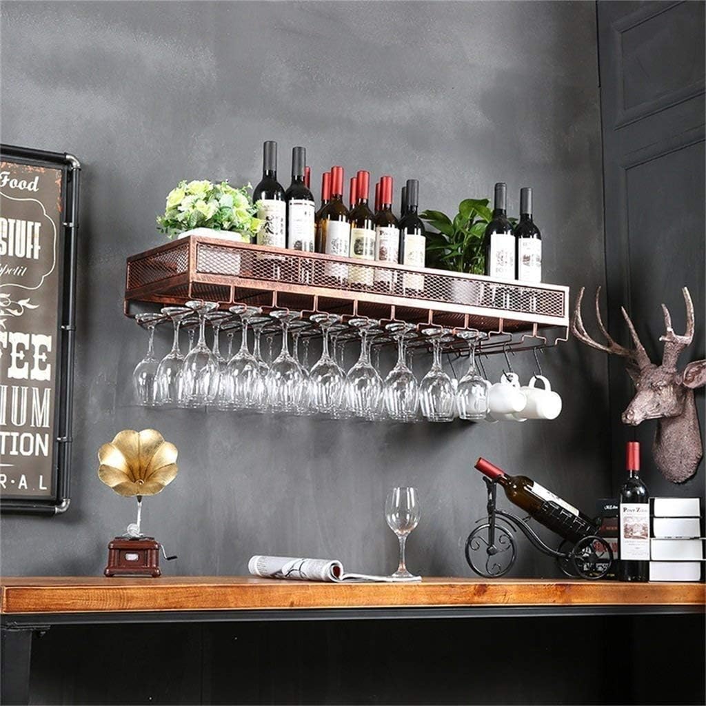 ZJYWMM Wall-Mounted Wine Rack Organizer