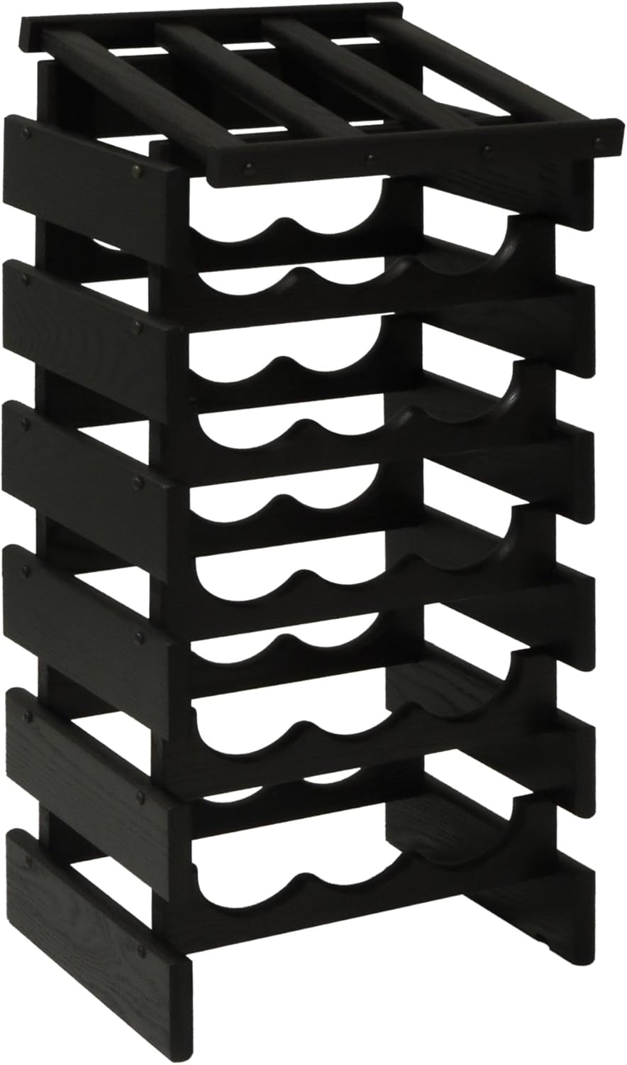 FixtureDisplays 18 Bottle Dakota Wine Rack with Display Top 1