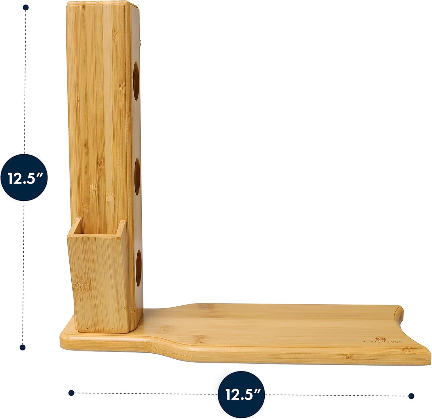 RoyalHouse Bamboo Wine Rack 3 Compartments