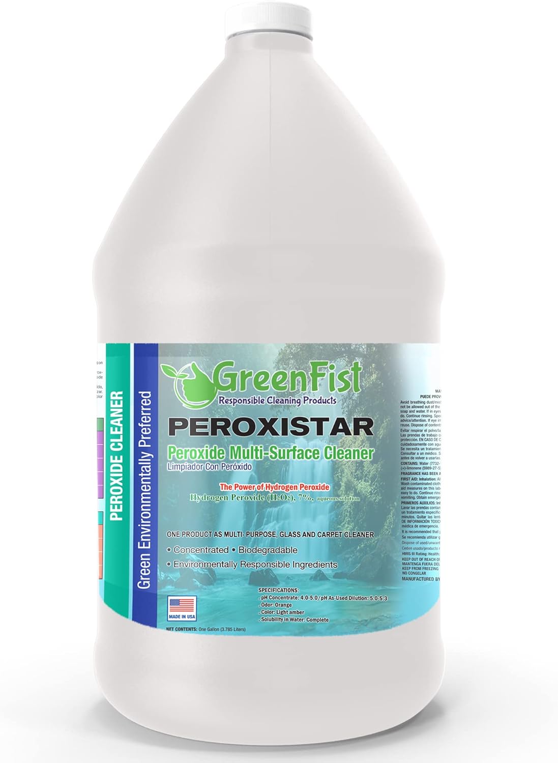 GreenFist All Purpose Hydrogen Peroxide Cleaner with Citrus Fragrance 1 Gallon