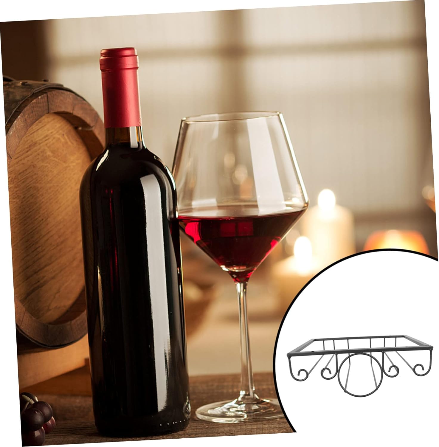 Zerodeko Hanging Wine Glass Rack Iron Holder Sturdy and Stylish
