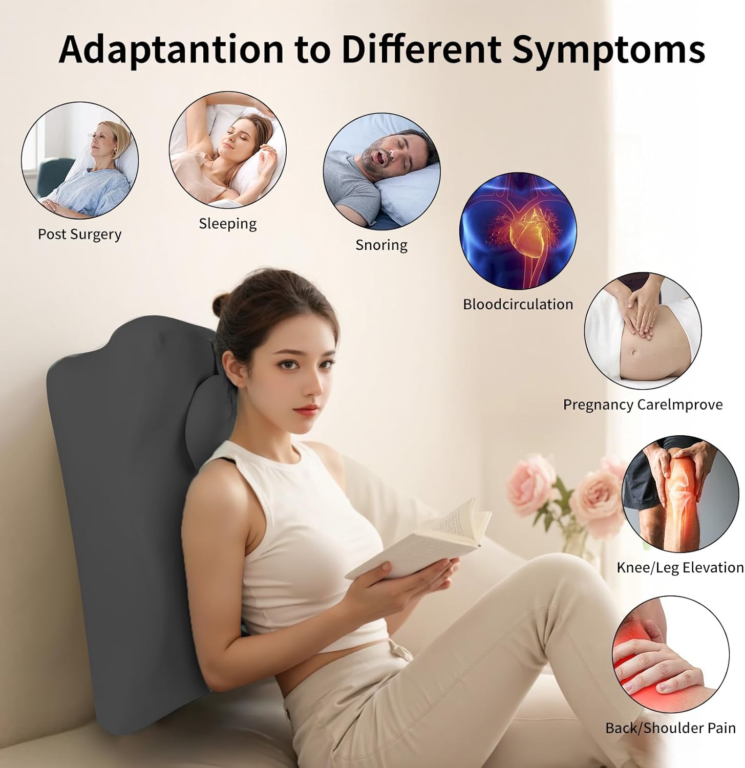 Relax Cush Pillow Ergonomic Support Neck Pillow