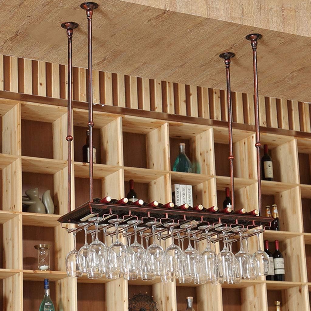 Industrial Style Wall Mounted Wine Rack Organizer