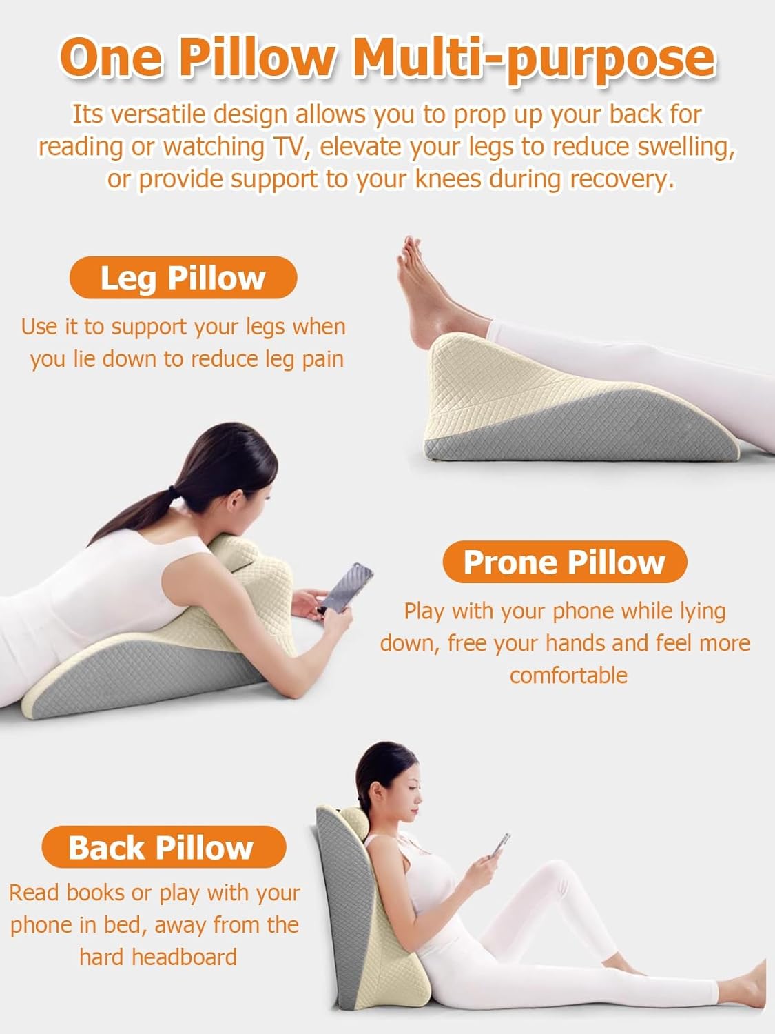 JYHHCYS Memory Foam Prone Pillow for Sleeping