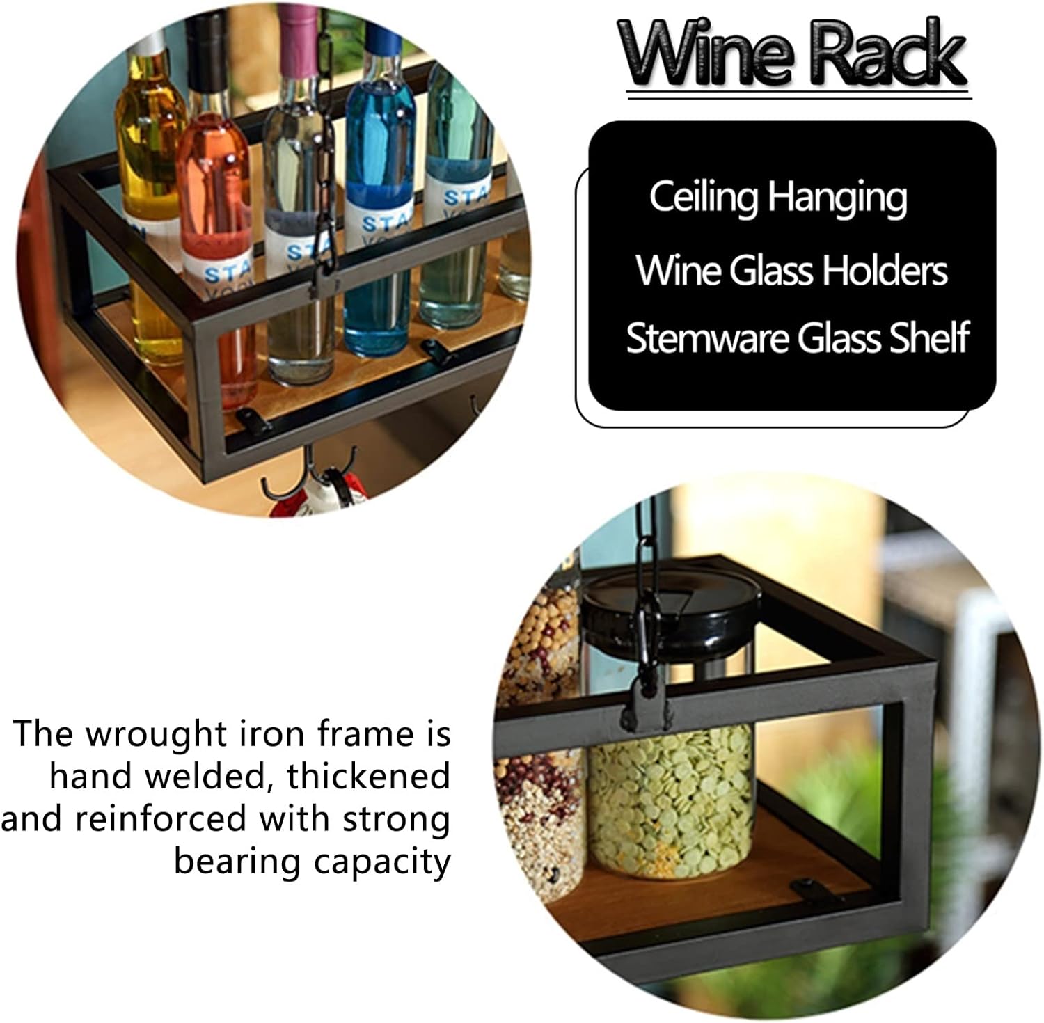 ZJDYDY Floating Wine Rack Storage Shelf