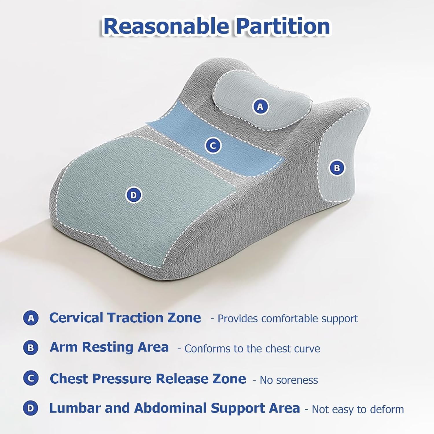 JYHHCYS 30 Prone Position Massage Pillow