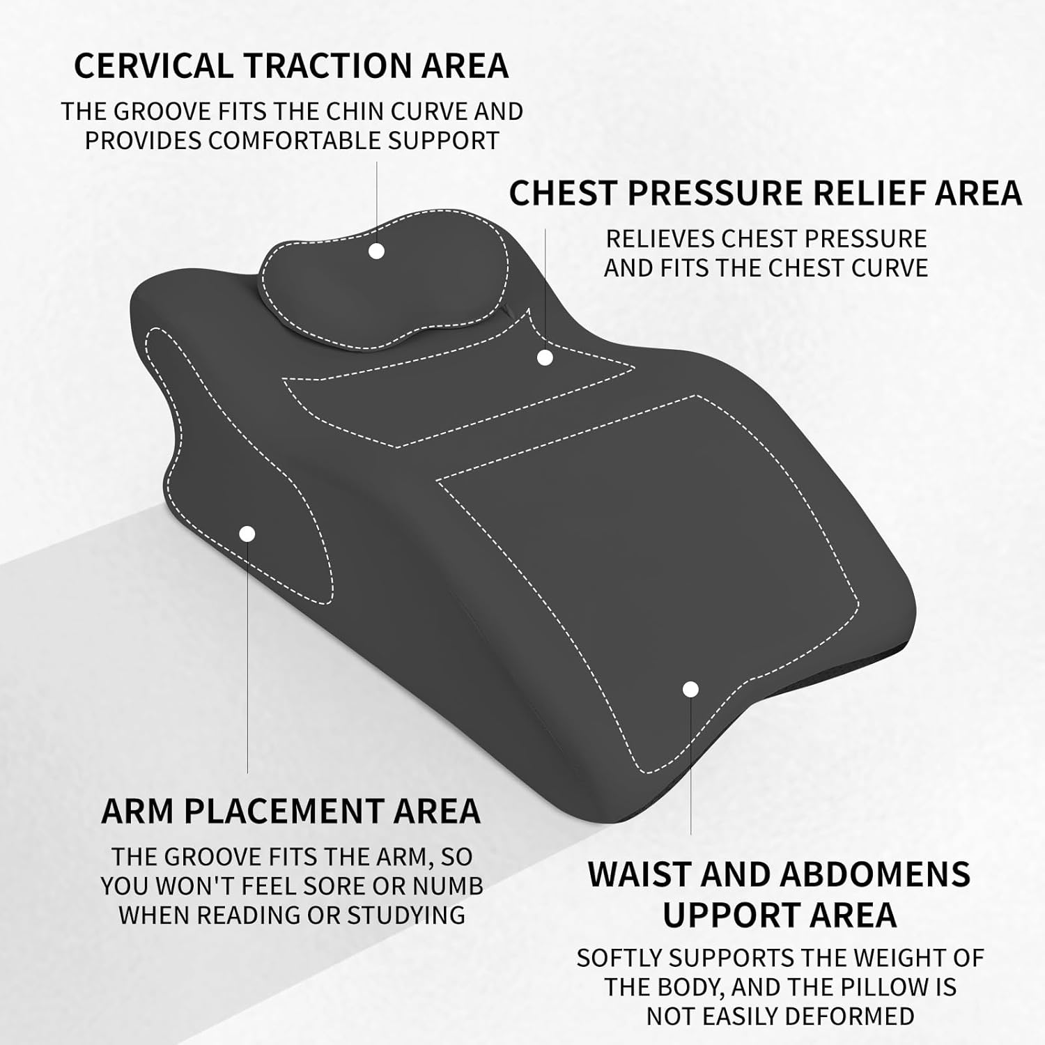 Relax Cush Pillow Ergonomic Support Neck Pillow