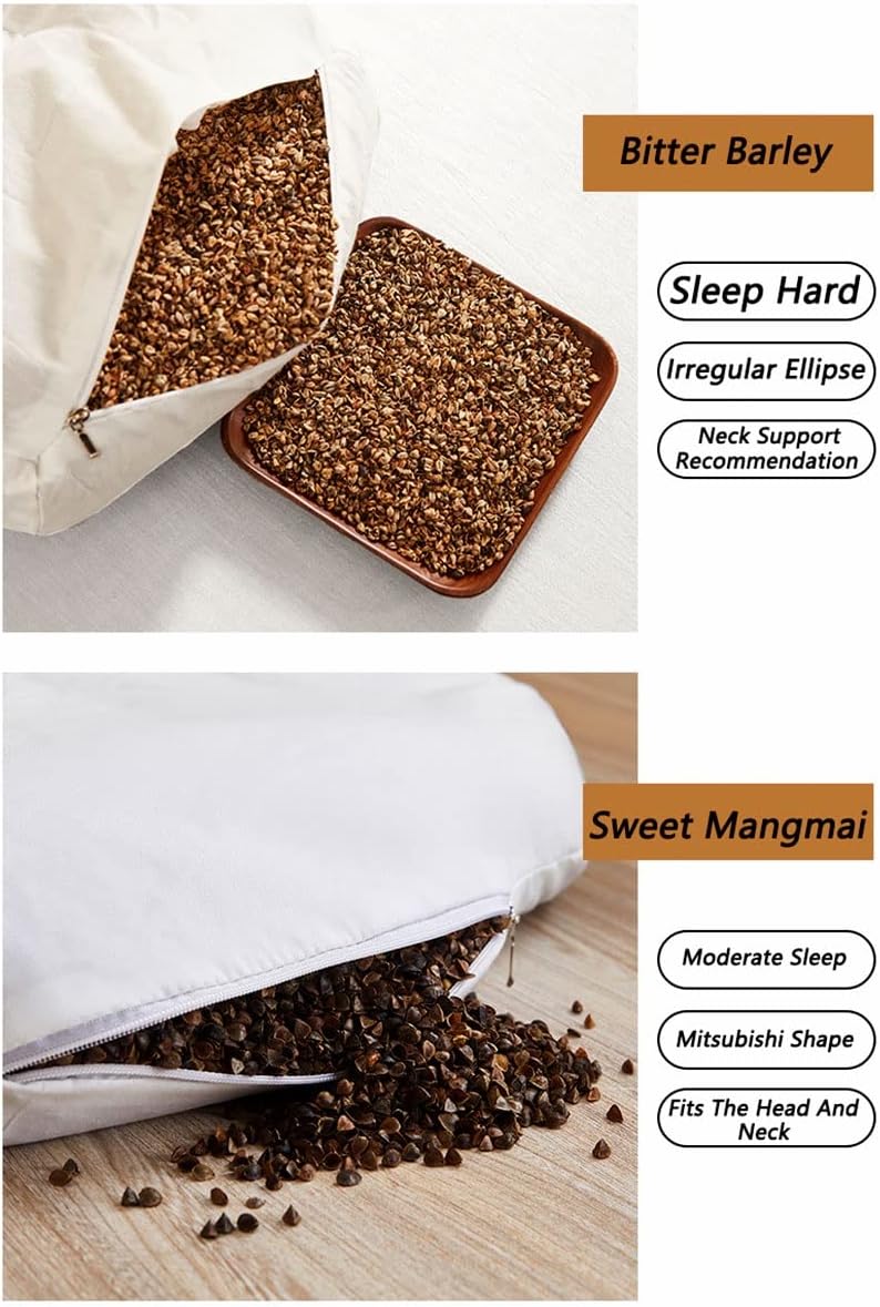 ZHIWEIKJ Buckwheat Neck Pillow for Sleep and Travel