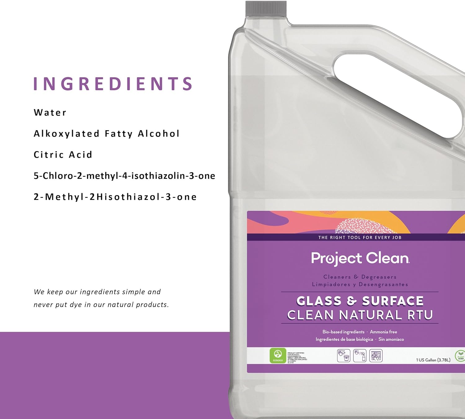 Project Clean Multi-Surface Cleaner Non-Toxic Biodegradable