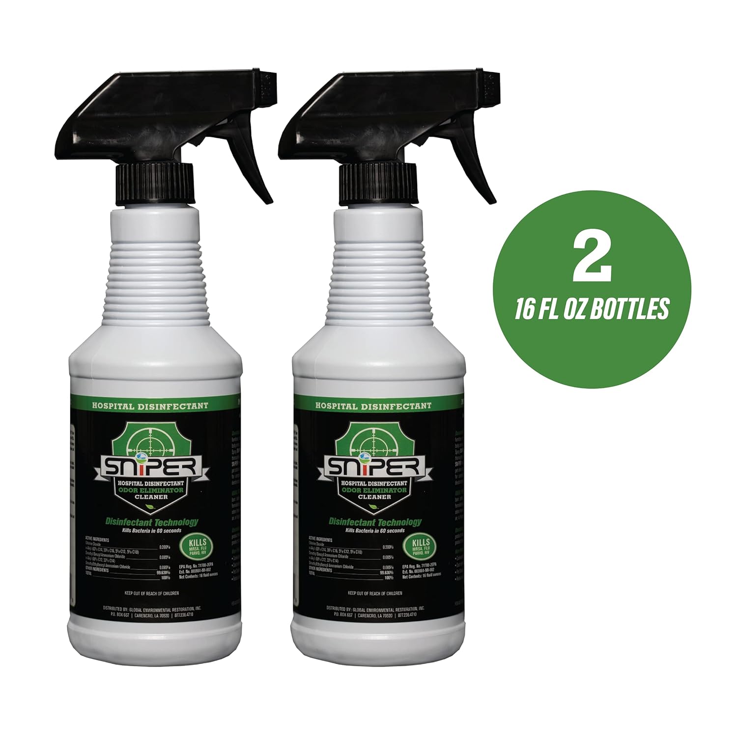SNiPER All-Purpose Cleaner Deodorizer 16 Ounce 2-Pack