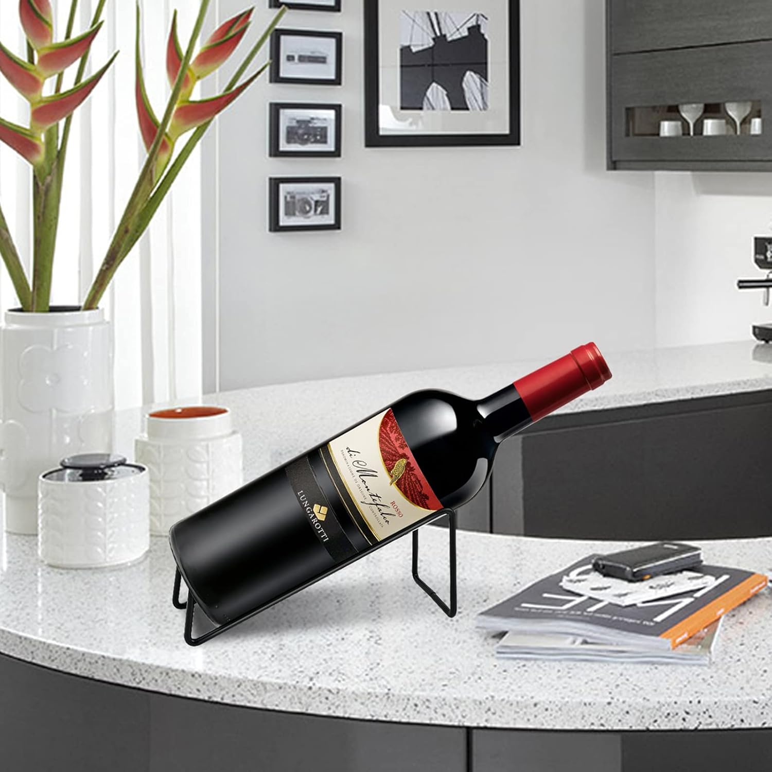 Milkary Single Wine Rack 6Packs Tabletop Storage