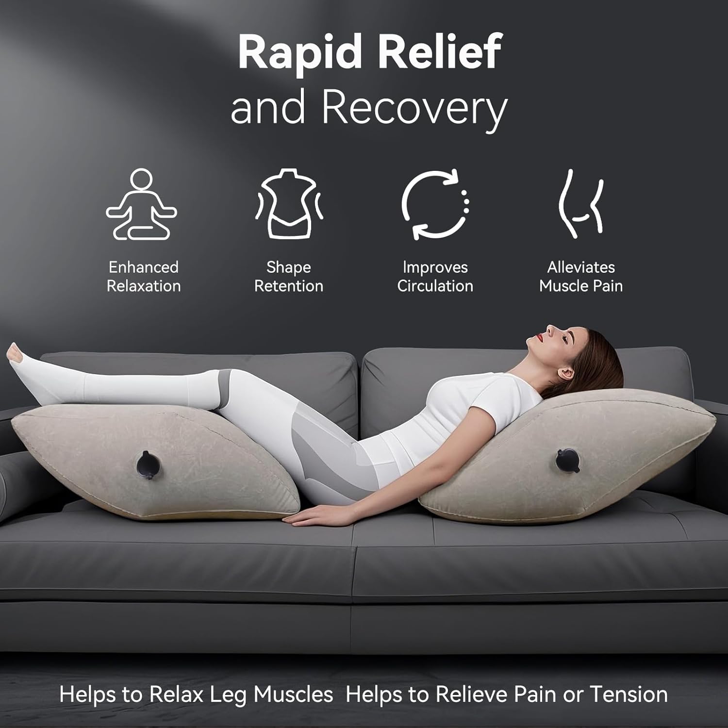 Lefeke Inflatable Leg Pillow with Carry Case