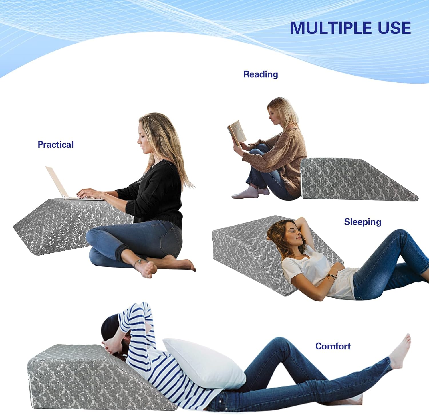 SUBCULTUREPICK Leg Elevation Pillow for Post Surgery Comfort