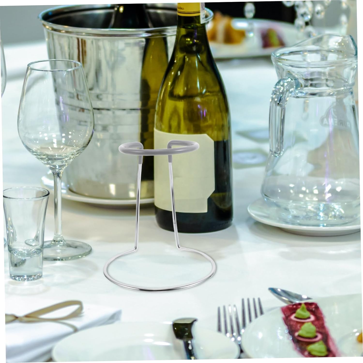 Mobestech Stainless Steel Decanter Rack Holder