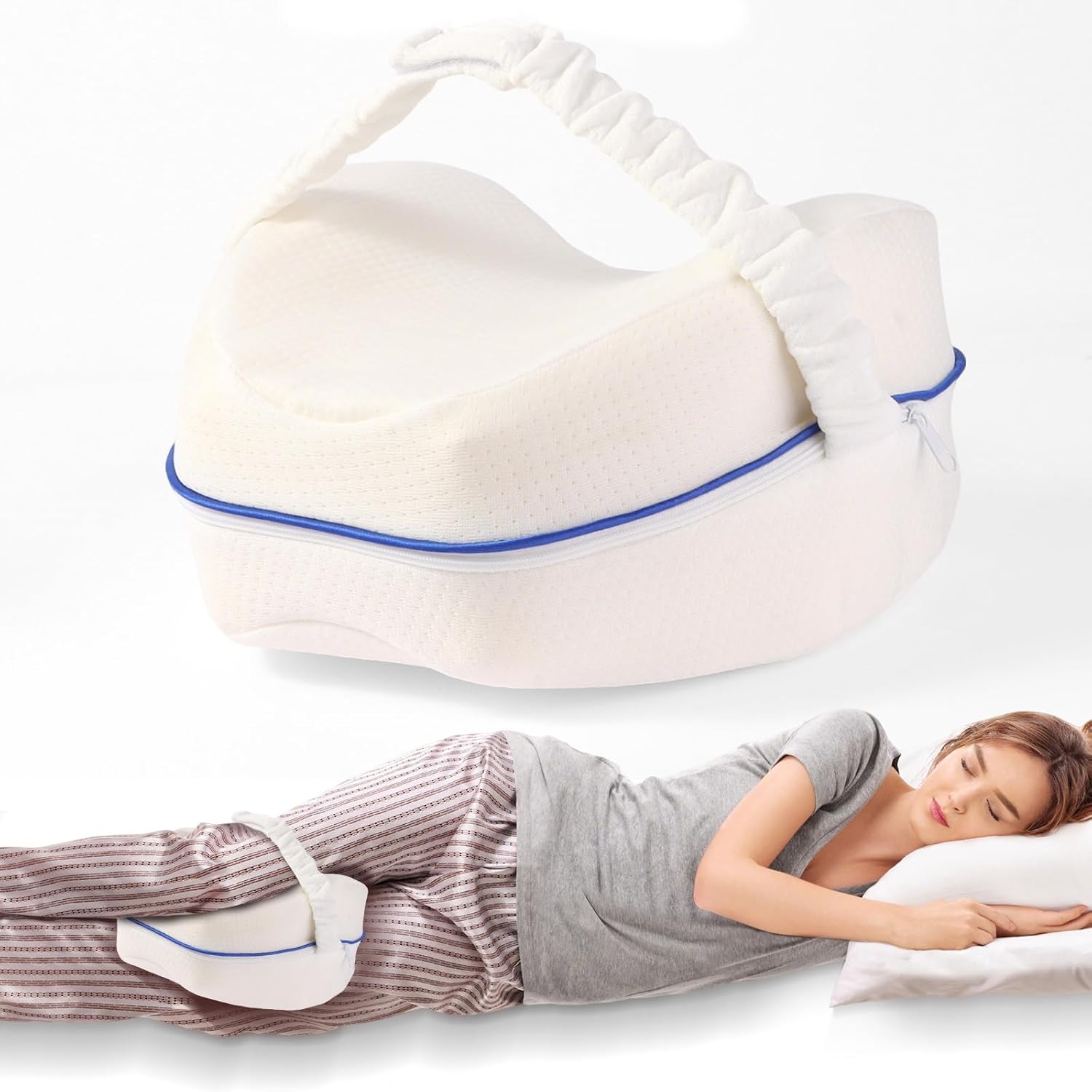 Gaozen Ergonomic Knee Support Pillow for Sleep and Back Pain Relief