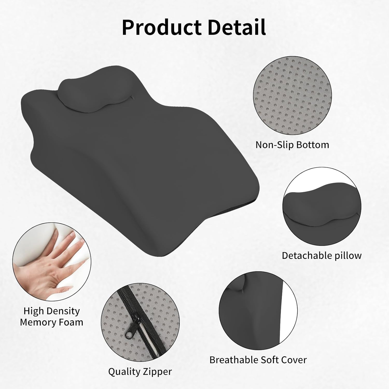 Relax Cush Pillow Ergonomic Support Neck Pillow