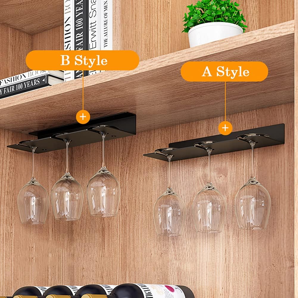 Sturdy Wall Mounted Wine Glass Rack with Easy Installation 1