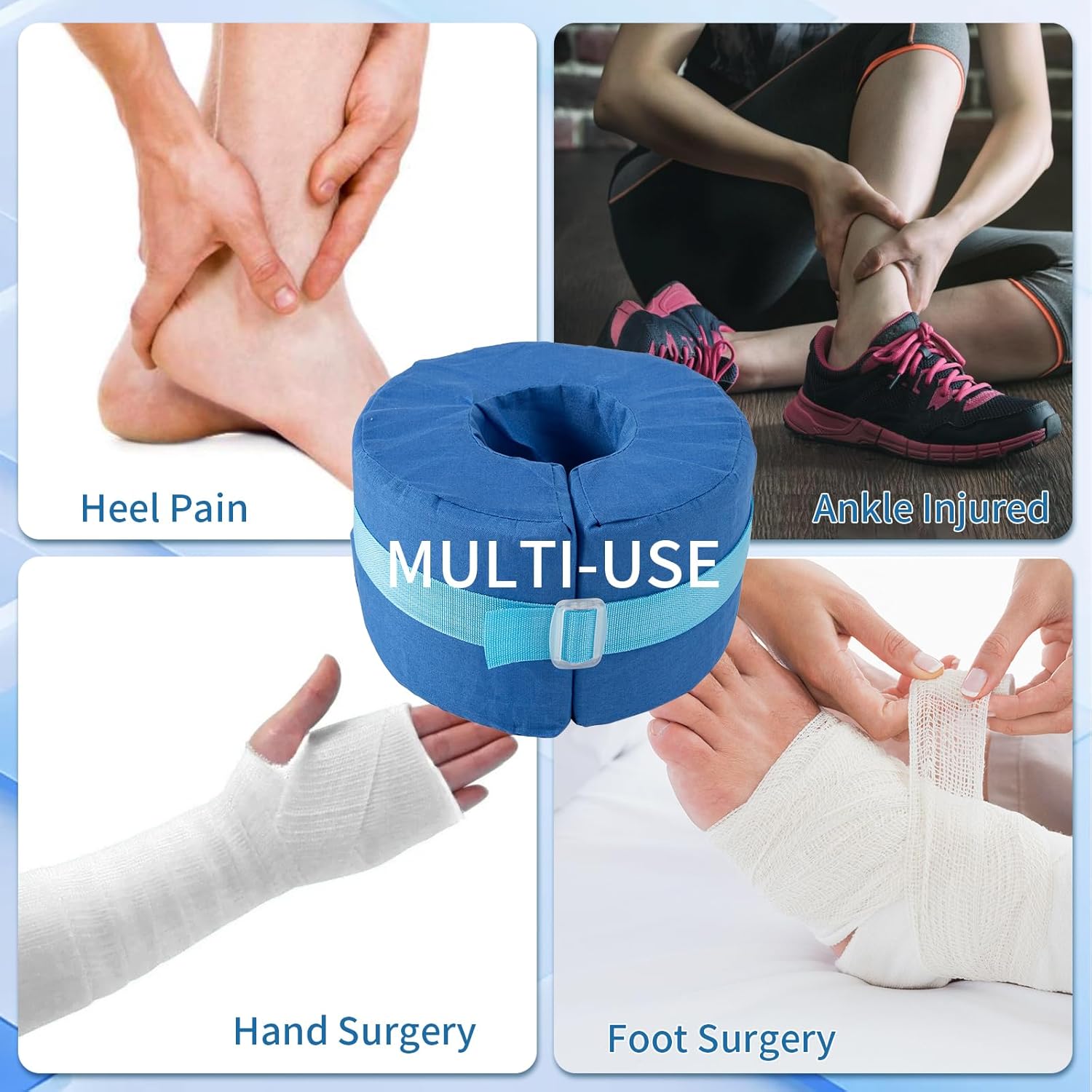 2Pcs Heel Protector for Pressure Sores and Foot Support