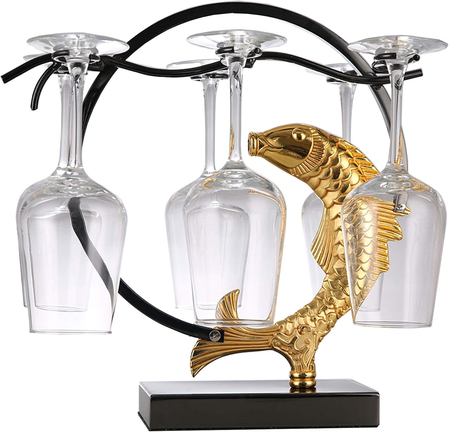 Elegant Tabletop Wine Rack Holds 6 Bottles