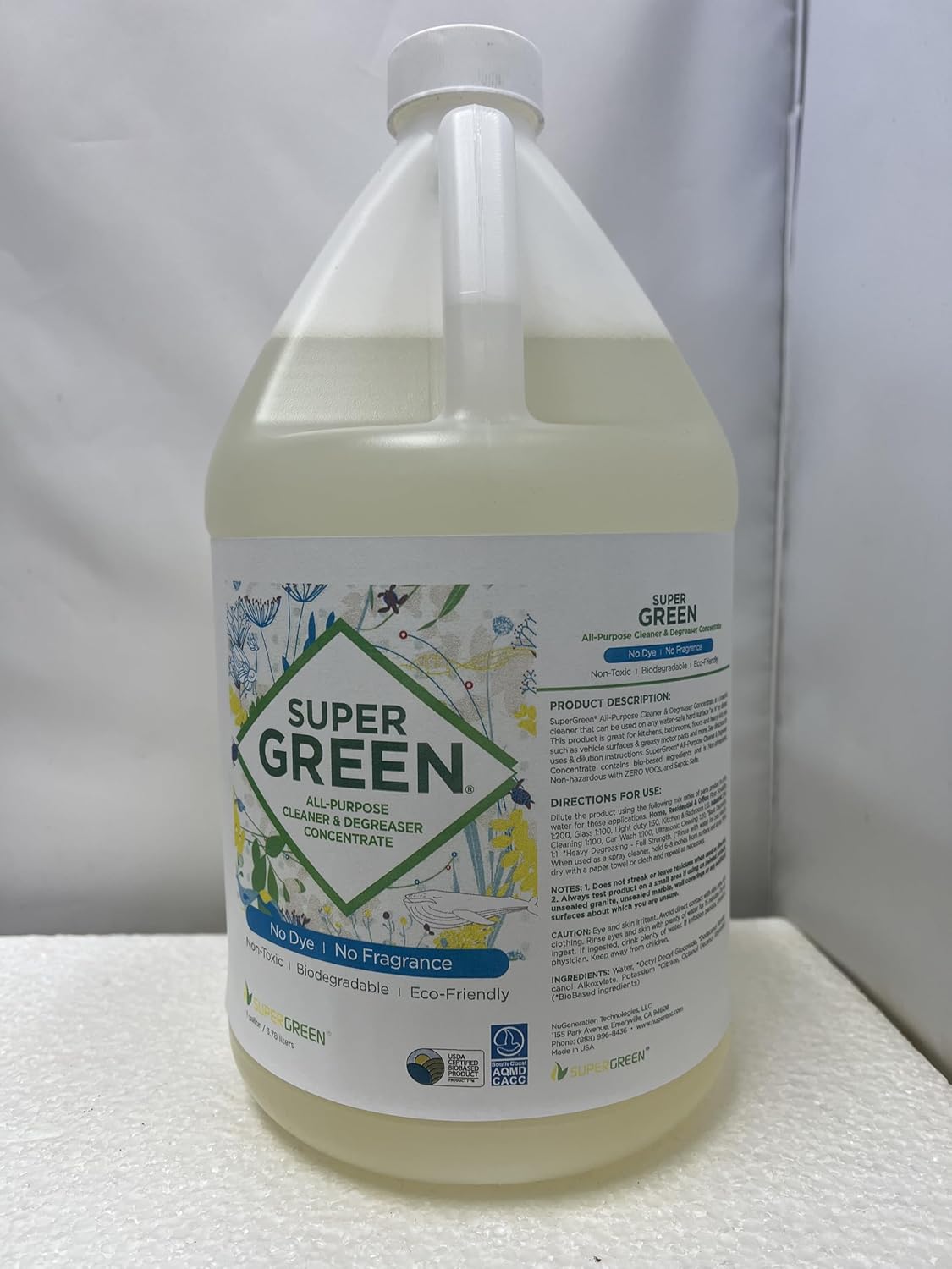 SuperGreen Powerful All-Purpose Cleaner and Degreaser Concentrate